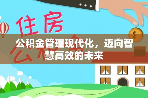 汉川公积金管理现代化，迈向智慧高效的未来