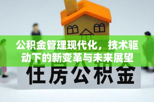 汉川公积金管理现代化，技术驱动下的新变革与未来展望