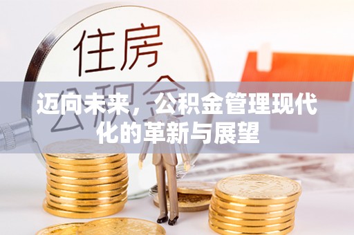 汉川迈向未来，公积金管理现代化的革新与展望